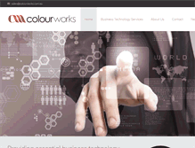 Tablet Screenshot of colourworks.com.au